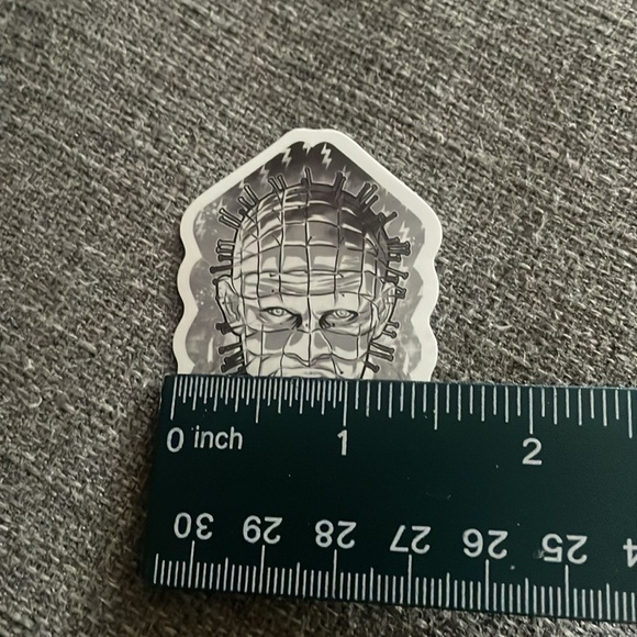 HORROR MOVIE waterproof sticker Mashup Crossover Black & White  Hellraiser - Picture 7 of 8